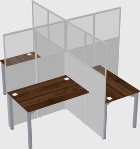 Quad office cubicles