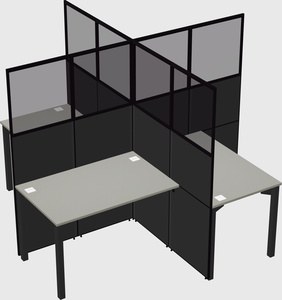 Quad office cubicles