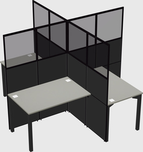 Quad office cubicles