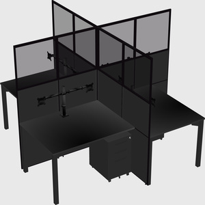 Quad office cubicles