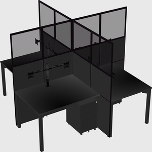 Quad office cubicles