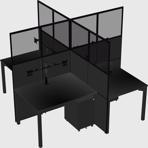 Quad office cubicles