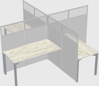 Quad office cubicles