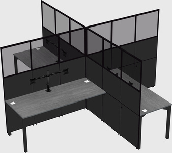 Quad office cubicles