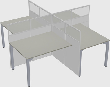 Quad office cubicles