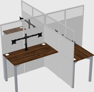 Quad office cubicles