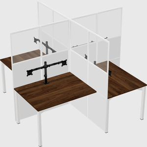 Quad office cubicles