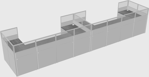 Cabine en u