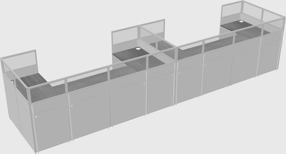 Cabine en u