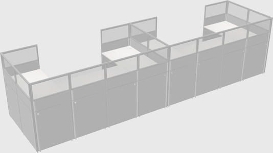 Cabine en u