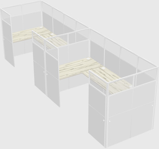 Cabine en u