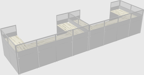 Cabine en u