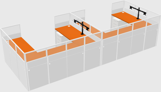 Cabine en u