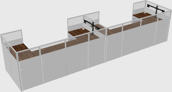 Cabine en u