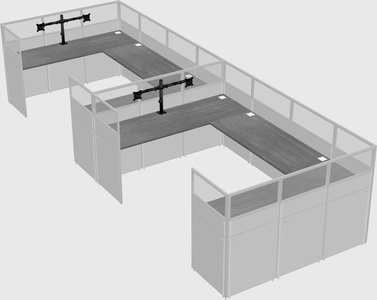 Cabine en u