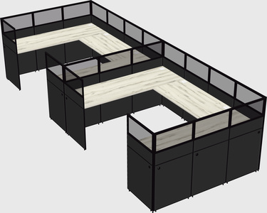 Cabine en u