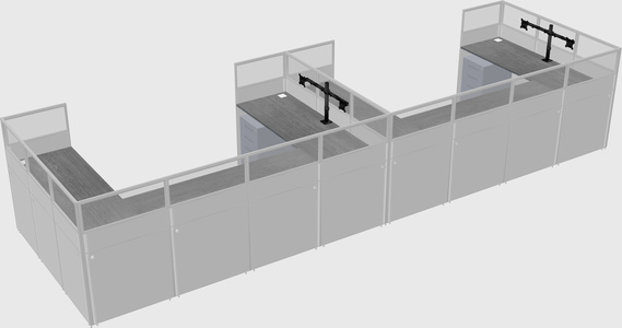 Cabine en u