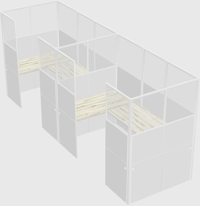 Cabine en u