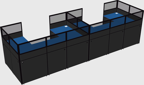 Cabine en u