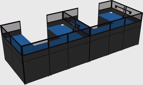 Cabine en u