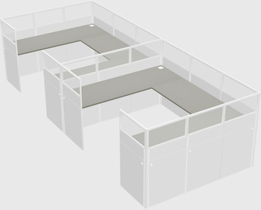 Cabine en u