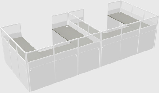 Cabine en u