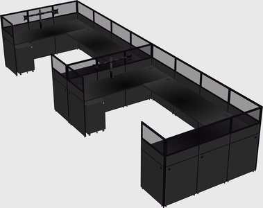 Cabine en u