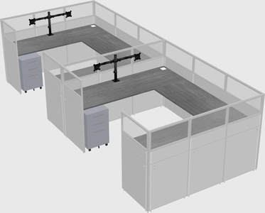 Cabine en u