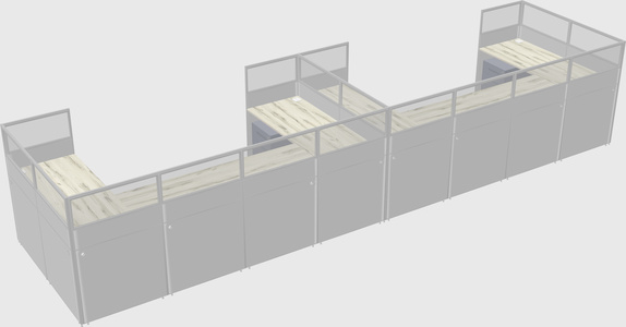 Cabine en u