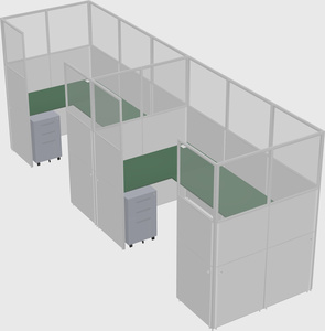 Cabine en u