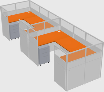 Cabine en u