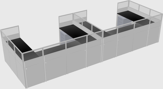 Cabine en u