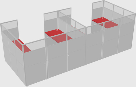Cabine en u