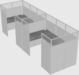 Cabine en u