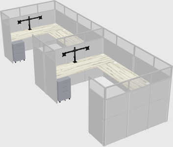 Cabine en u