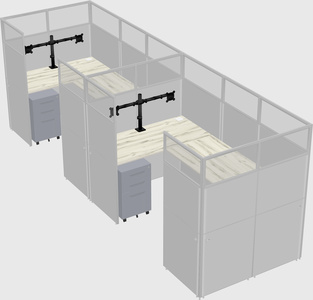 Cabine en u