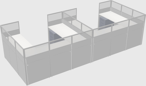 Cabine en u