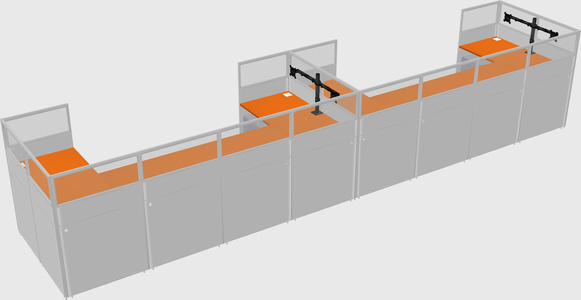 Cabine en u