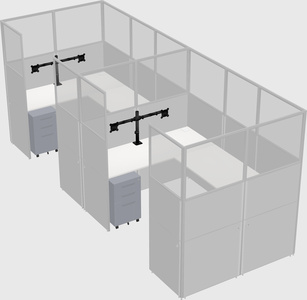 Cabine en u