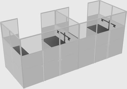 Cabine en u