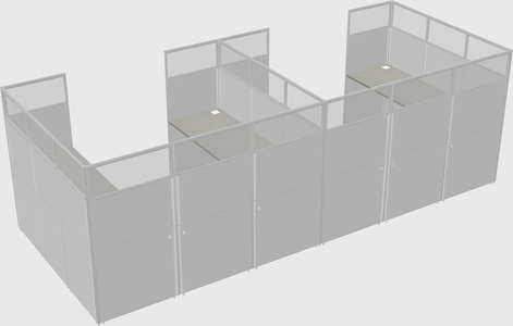 Cabine en u