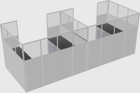 Cabine en u