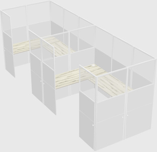 Cabine en u
