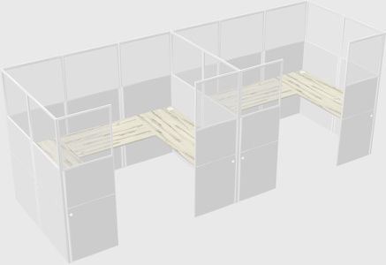 Cabine en u