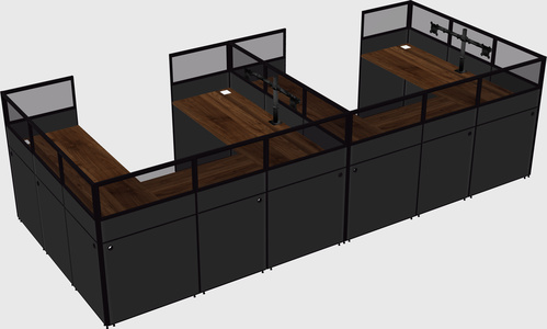 Cabine en u
