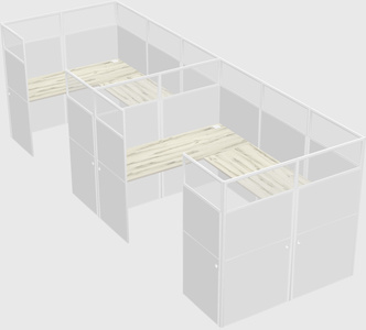 Cabine en u