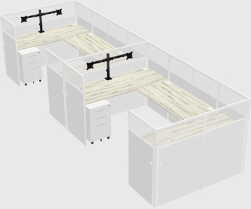 Cabine en u