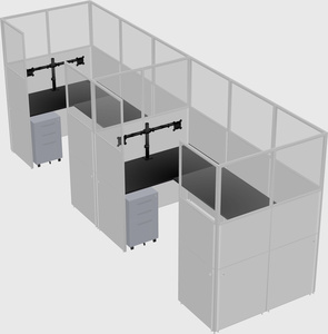 Cabine en u