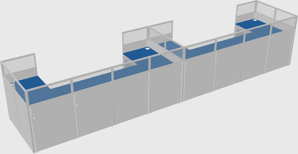 Cabine en u