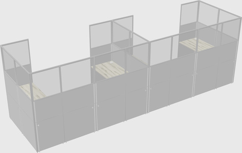 Cabine en u